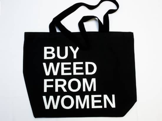 BWFW Black Burlap Tote