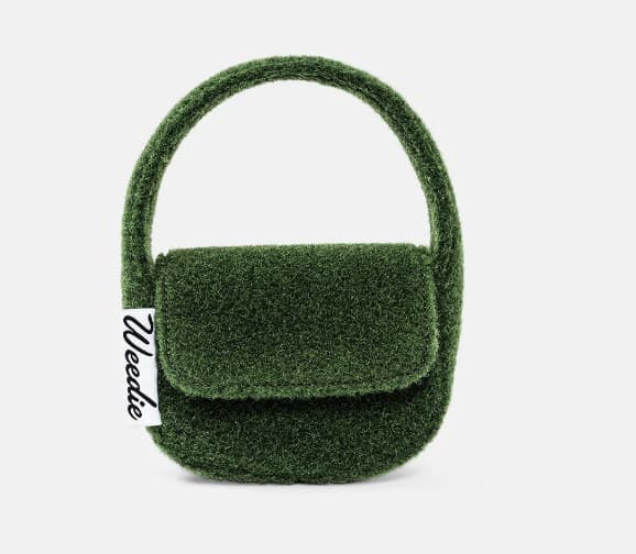 Edie Parker Mini Grass Handbag