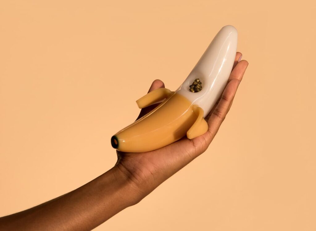 Edie Parker Banana Hand Pipe
