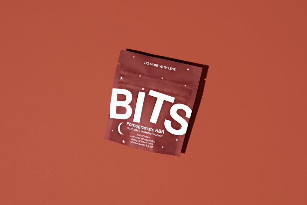 Bits Pomegranate R&R 1:1 CBN: THC Gummies