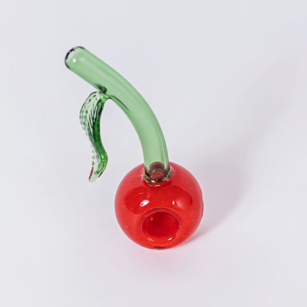 Ivy Hall - Cherry Glass Bowl for Smoking Cannabis