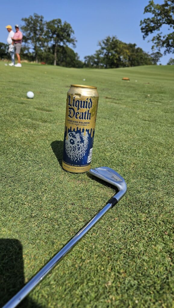 Liquid Death at Golf Outing